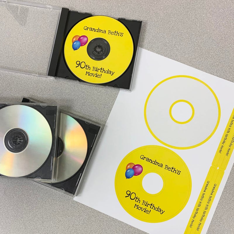 Blank Labels 500 CD/DVD Labels Compatible with The Word 5931 Template. Laser and Ink Jet Compatible Bright White Matte Finish. 250 Sheets Blank Labels Brand. - Image 5
